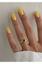 Heliophilia Silver Anillo de Cuerpo de Latón Dorado Ajustable